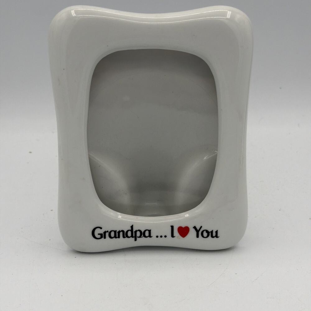 VTG Colorful 'I Love My Grandpa Photo Frame EUC Fathers Day Birthday Gift 4x3